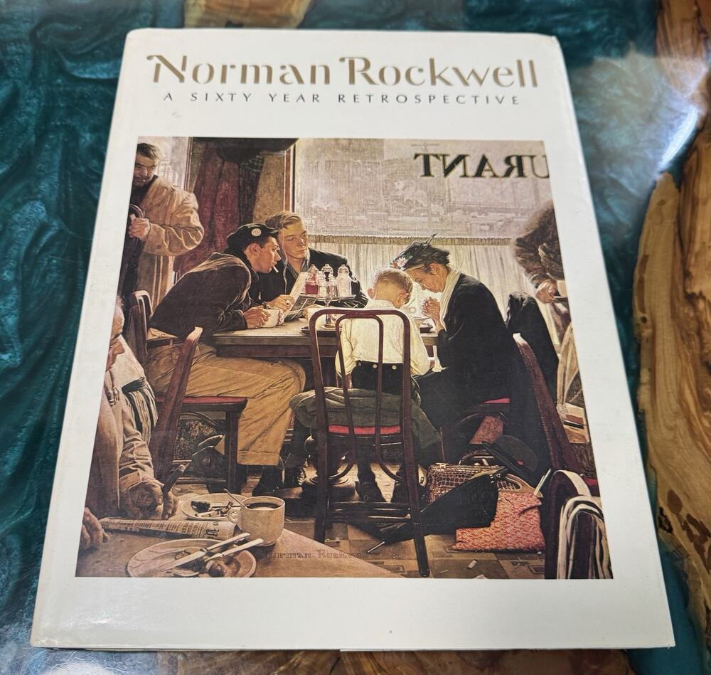 Norman Rockwell A Sixty Year Retrospective, 1972 Hardcover with 157 Pages